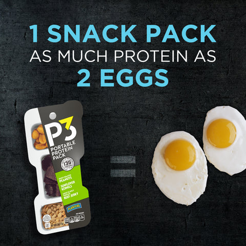Snack P3 Convenience Meal Sweet & Spicy Teriyaki Beef Jerky Honey Roasted Peanuts