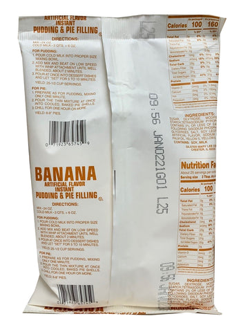 Hospitality PUDDING MIX BANANA INSTANT