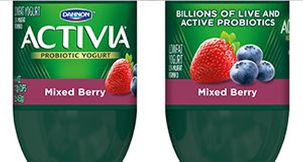 Activia Mixed Berry Probiotic Yogurt, 4 Ounce -- 24 per case.