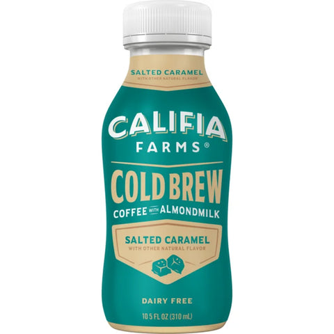 Califia Farms Salted Caramel Iced Coffee with Almond Milk, 10.5 Fluid Ounce -- 8 per case